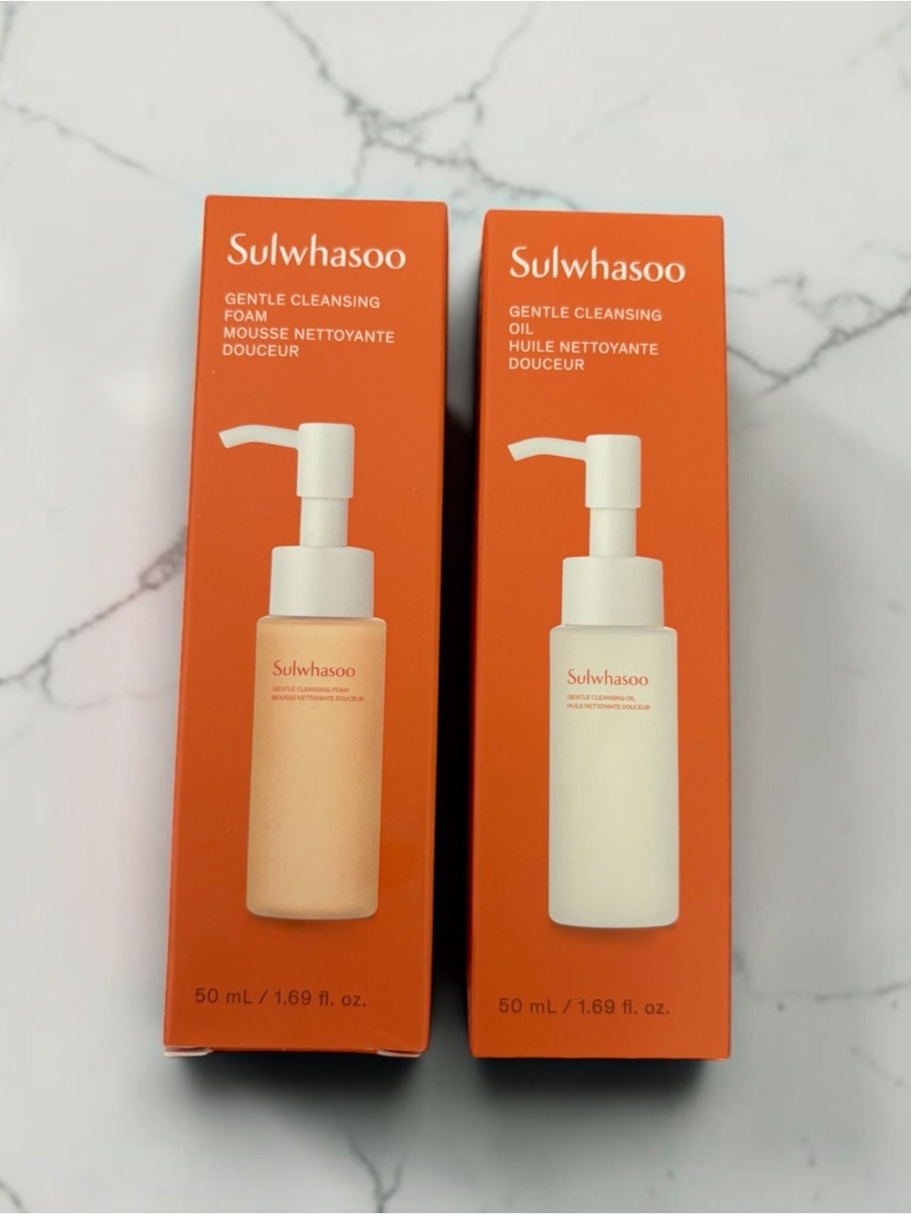 Lot - Sulwhasoo Gentle Cleansing Set Oil & Foam Cleanser Face Exp 3/2029